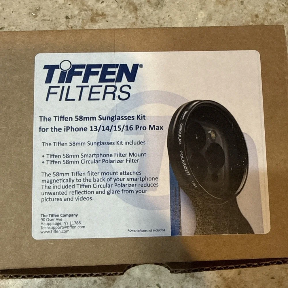 Tiffen 58mm MagSafe Mount w/Circular Polarizer for‎ iPhone 13/14/15/16 Pro Max